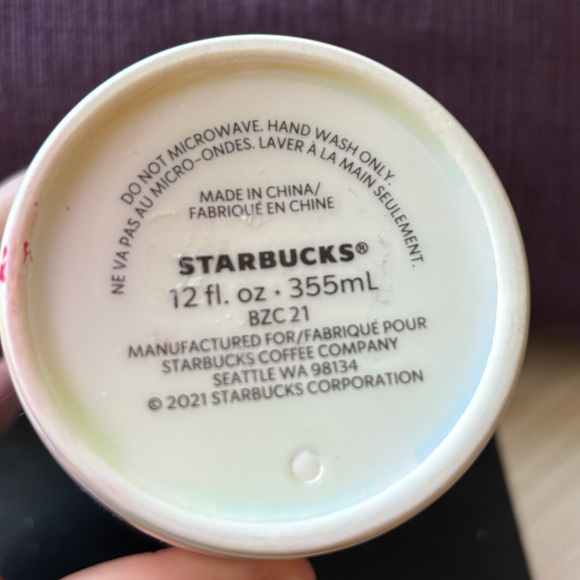 Starbucks‎ 2021 Iridescent Ceramic Mermaid Travel Mug - Picture 9 of 9